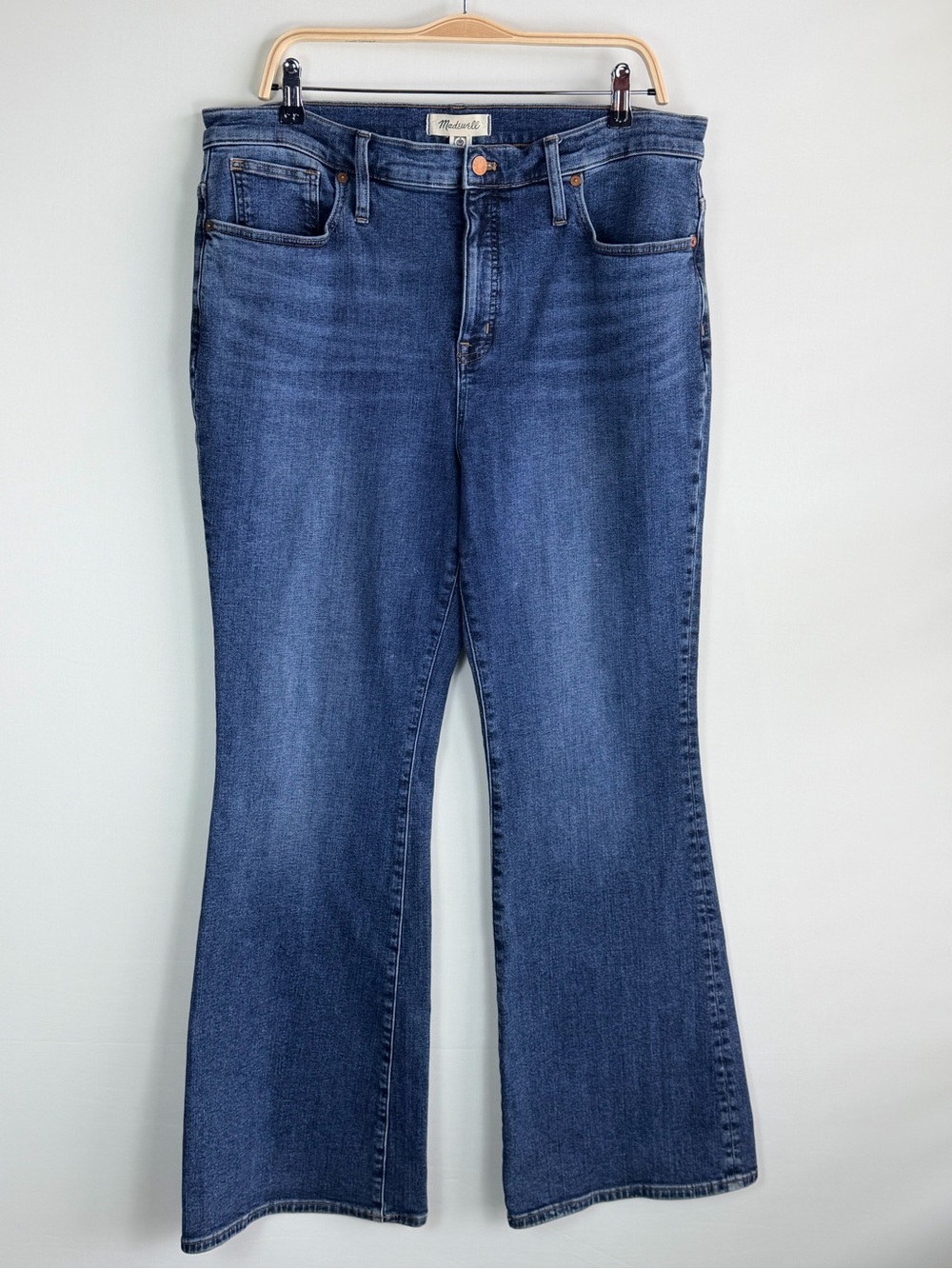 Madewell Skinny Flare Jeans Women’s 31 Medium Wash High Rise Stretch Bootcut